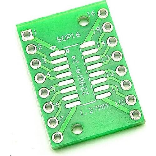 10PCS TSSOP16 SSOP16 SOP16 to DIP16 Transfer Board DIP Pin Pitch Adapter NEW