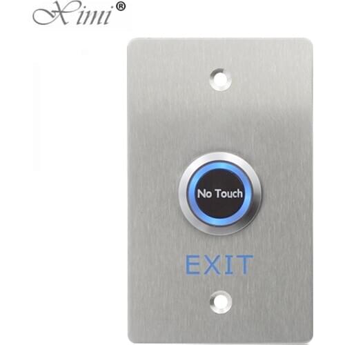 115*70mm Stainless Steel Door Bell Push Button Switch Infrared No Touch Panel For Access Control Door Exit Push release Button