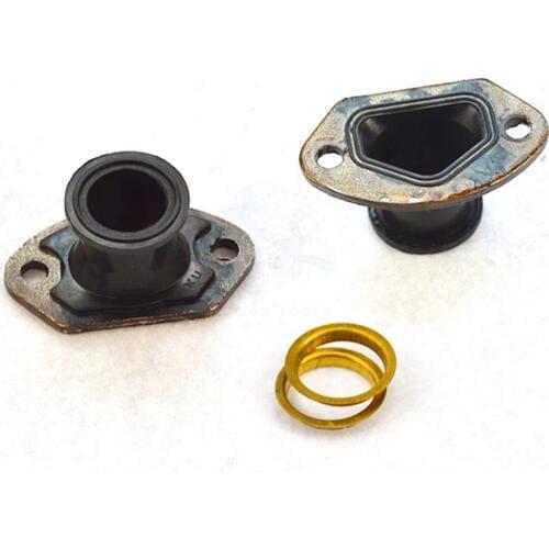 2 set 5200 manifold fit for Chain Saw 45cc 52cc 58cc 4500/5200/5800 Chainsaw Exhust Intake Manifold With Ring Air Inlet Pipe