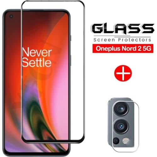 2 IN 1 For Oneplus Nord 2 5G Screen Cover Lens Film For Oneplus Nord 2 200 Tempered Glass Camera For Oneplus Nord2 Nord N10 N100