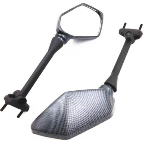 2x Pentagon Side Rear View Mirrors Motorcycle For Kawasaki Ninja 650R ER-6F Ninja 400R ER-4F Ninja 1000 Z1000SX