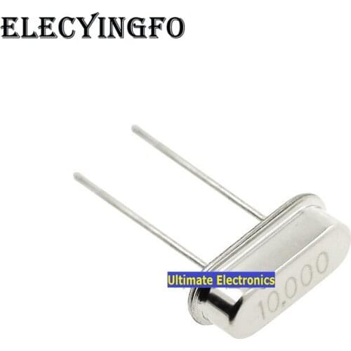 40pcs Passive crystal HC-49S 10MHZ 10M Crystalline DIP 2feet