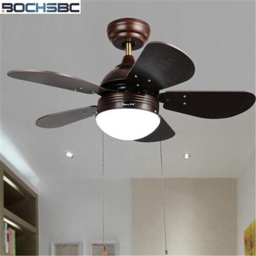 BOCHSBC Balcony Ceiling Fan Lights European Antique Modern Simple Single Fan Light Study Room Fashion Childrens Ceiling lamp