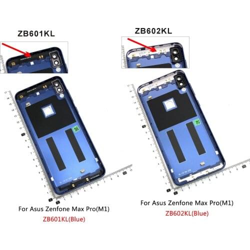Back Housing Rear Door Cover For Asus Zenfone Max Pro M1 ZB601KL ZB602KL Plastic Replacement Parts Case