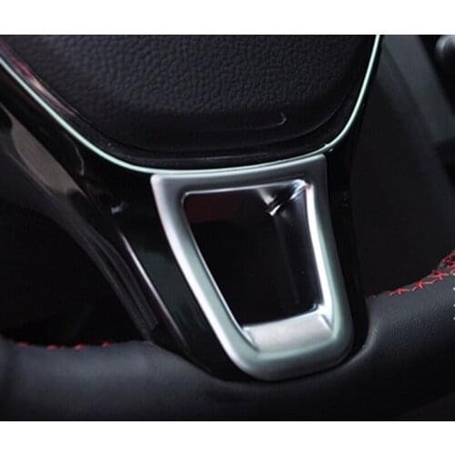 Car steering wheel Cover decoration For VW GOLF 7 GTi MK7 POLO Passat B72015 B8 Jetta MK5 MK6 2015-2018 ABS accessories styling