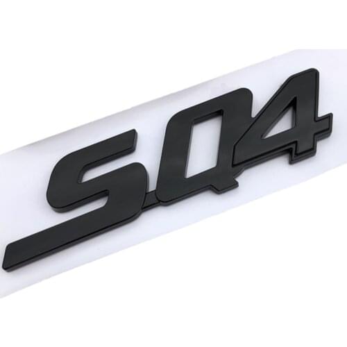 Black/Silver SQ4 Trunk Sticker For Maserati Ghibli SQ4 SQ2 Levante GranTurismo Quattroporte GranCabrio Maserati Sticker ABS