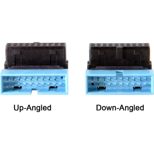 CY Motherboard Header Adapter 20 Pin USB 3.0 Male to Female Extension Adapter for Motherboard Mainboard USB 3.0 20Pin Adapter