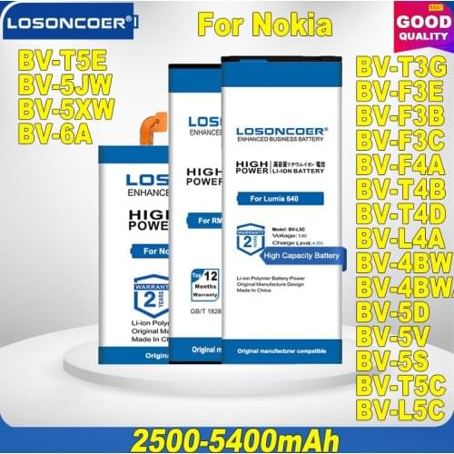 100% Original LOSONCOER BV-T5E 4250mAh Battery For Microsoft Nokia Lumia 950 Battery RM-1106 RM-1104 RM-110