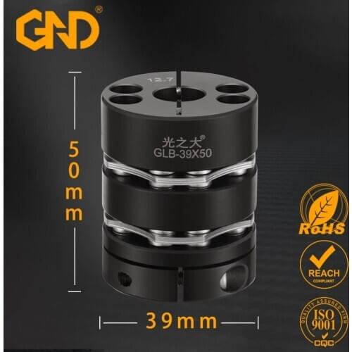 Stainless Steel D39 L50 double diaphragm coupling elastic connectorball screw step servo motor encoder computer