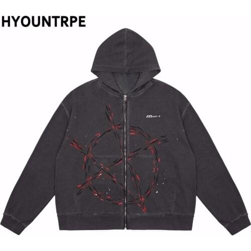 Мужские толстовки на молнии HYOUNTRPE China At AliExpress