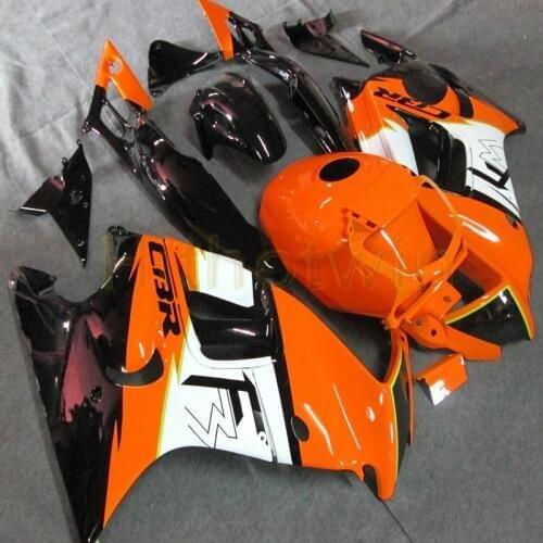 Custom motorcycle ABS Fairing for CBR600F3 1995-1996 CBR600 1995 1996 body kit+Botls+orange black