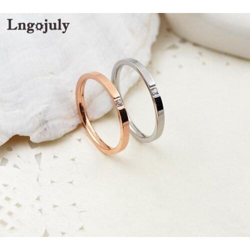 Acero Inoxidable Joyeria Mujer New Women Titanium Steel Rings For Women Girlfriend Lovers Anniversary Party Jewelry Gifts