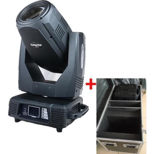 Pack of 2+1 Flight Case Sharpy 330W 15R Beam Moving Head Light DMX DJ Disco Projector with Frost Filter 8-facet & 16-facet Prism