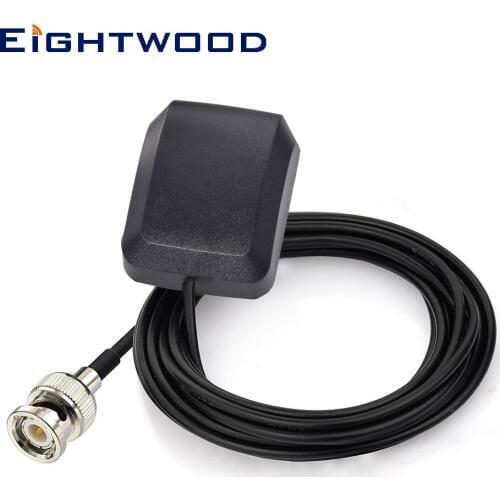 Eightwood Car GPS Receiver Antenna Active Aerial BNC Plug Male Connector 3M Cable GPS Antenna for Furuno Garmin Abarten NorthSta