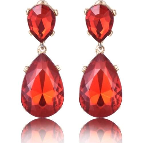 MISANANRYNE Korea Women Jewelry Crystal Drop Earrings New Popular Vintage Style Luxury Shiny Earrings Jewelry Wholesale 3 colors