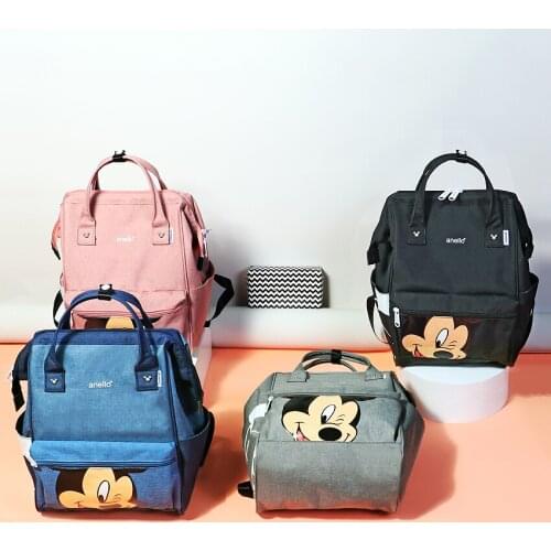 2019 New Disney Mickey Cartoon Women Backpack Children School Bag Girl Travel Outdoor Handbag Lovely Shoulder Plush Bags Gifts