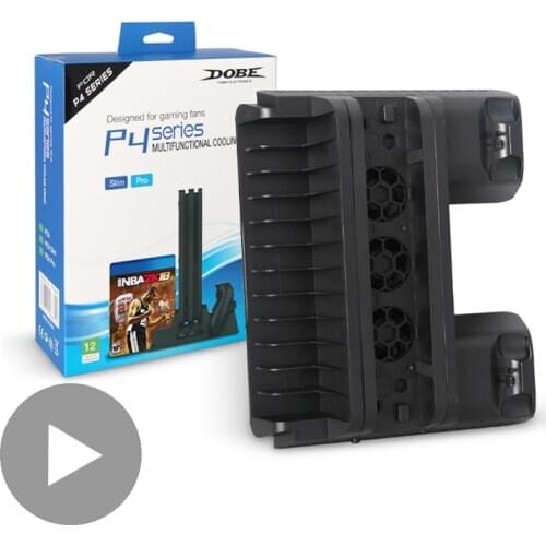 DC 5V Cooling Fan Cooler For Sony PS4 Slim Pro Playstation Play Station PS 4 Game Console USB Kit Remote Control Command Support