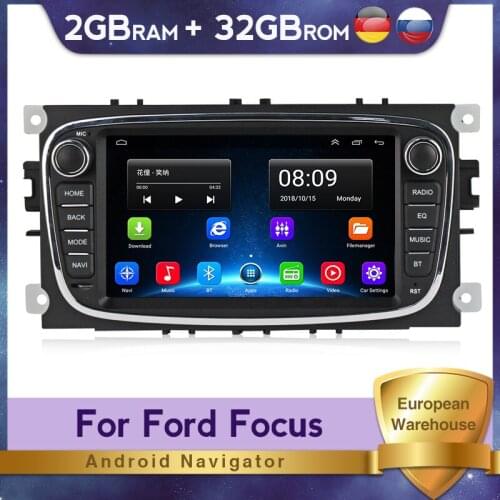 GPS Navigation Android 2GB+32GB Car radio multimedia 7" For Ford Focus S-Max Mondeo Galaxy C-Max video player mirror screen