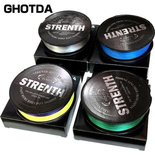 GHOTDA Braided Fishing Line 8 Strands 500m Multifilament Carp Fishing Wire 18-68lb 0.14-0.40mm