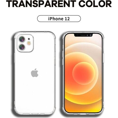 Transparent Phone Case for iPhone 11 12 Pro Max Case Anti-knock Protection Cover for iPhone 12 Mini XS Max X XR 7 8 Plus SE 2020