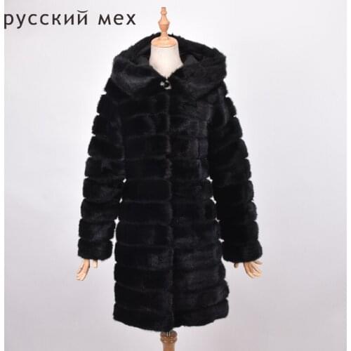 PYCCKNN MEX Black Fur Coats