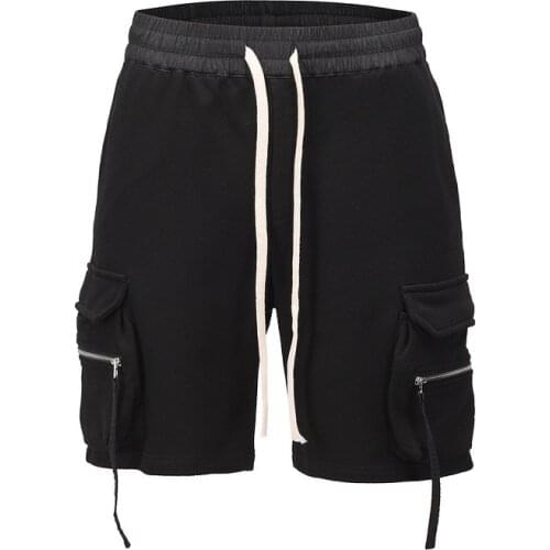 Owen Seak Men Casual Cotton Short Harem Gothic Cross Sweatpants Summer High Street Hip Hop Women Loose Black Shorts Size XL