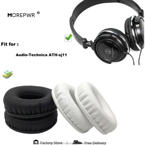 Replacement Ear Pads for Audio-Technica ATH-sj11 ATH sj11 Headset Parts Leather Cushion Velvet Earmuff Earphone Sleeve Cover