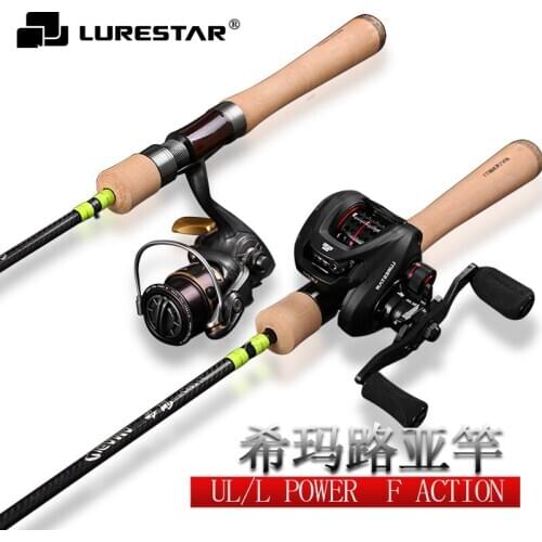 Lure Rod 1.35/1.45/1.6/1.7m UL/L Power Carbon Fishing-Rod Spinning Casting Carp Fishing Tackle Stream Pole Seaguide Rings