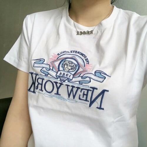 Brandy T Shirt Women 2021 Summer Y2k Melville Kendall Jenner Clothes Aesthetic Graphic T-shirt Female NEW York Short Sleeve tees