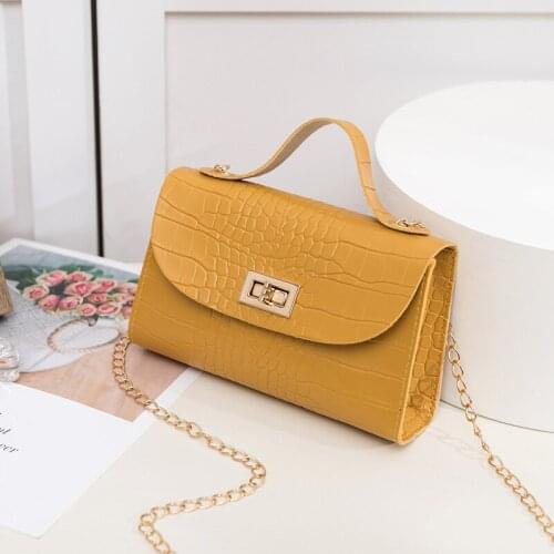 Lady Small Square Bag Female Bag 2021 New Fashion Women Bags Crocodile Pattern Shoulder Bag Trend All-Match Diagonal Bag Mini