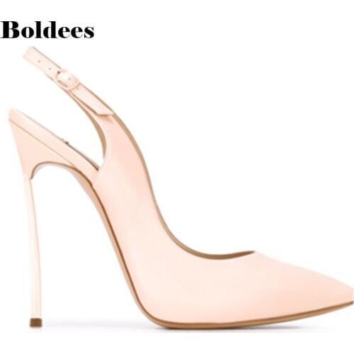 2018 New Autumn Fashion Solid Leather Shallow Women Pumps Sexy Cut-Outs Bowtie Pointed Toe High Heels 11cm Shoes Womens