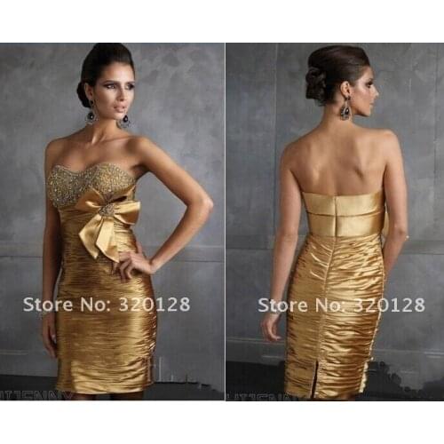 Sexy sweetheart beading vestido de festa longo 2018 short formal party gown free Shipping women mother of the bride dresses