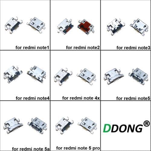 10pcs For Xiaomi Redmi Note3 3 Note 4 Note4 Note5 Note 4X Note 5 pro Note 5a USB connector socket charging port