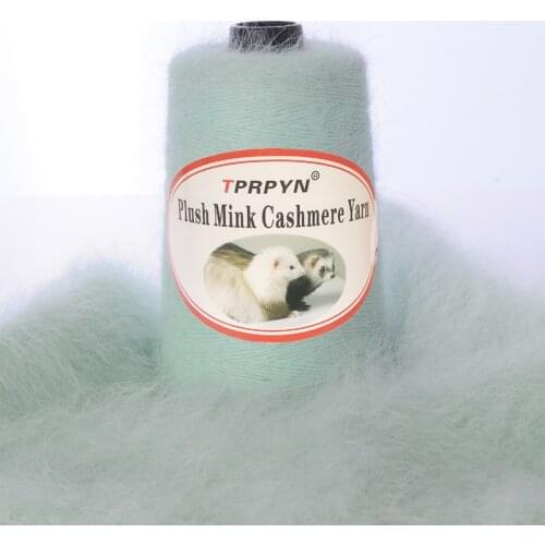 140g Knitting yarn Long wool Mink cashmere line Machine weaving hand-woven medium thickness Mink cashmere wool yarn