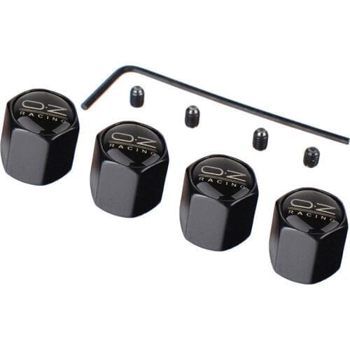 4pcs Case Tire Valve Core Cap Universal OZ Racing Styling OZ Logo Emblem Anti-theft Finger Car Wheel Tire Valve Caps Covers