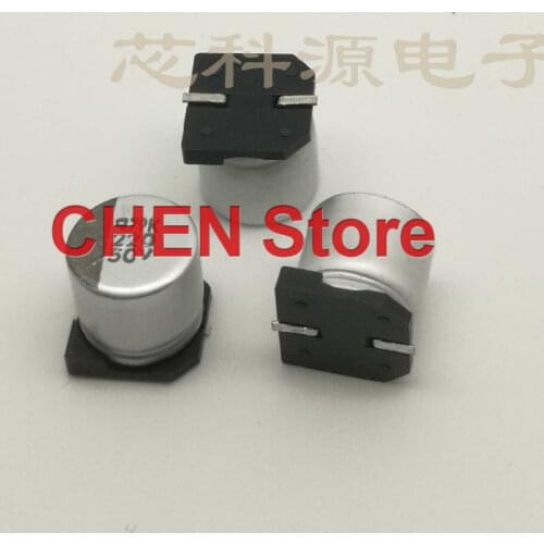 50PCS/100PCS NIPPON MVK 50V220UF 10X10MM SMD aluminum electrolytic capacitor 220UF 50V NCC patch electrolysis EMVK500ADA221MJA0G