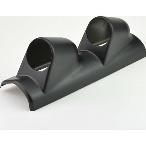 52mm Black A-PILLAR Left Hand column Drive Car Car A Pillar Triple Gauge 2 Holder volt Gauge Pods Free shipping