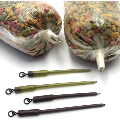 8pcs Carp Fishing Accessories Solid Bag Stems PVA Bag Bag Stems Tail Rubbers Carp Coarse Lead Clip Fishing Carp Equipment