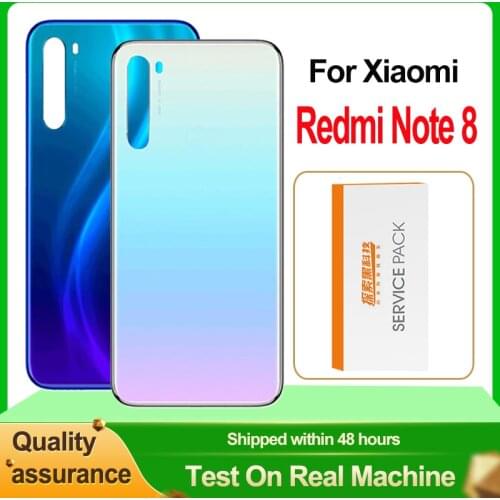 AAA+++ Quality Back Housing For Xiaomi Redmi Note 8 Back Cover Battery Glass For Xiaomi Redmi Note 8 Rear Cover Replacement