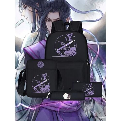Anime Mo Dao Zu Shi Cosplay Costumes The Untamed Wei Wuxian Cosplay Lan Wangji Backpack School Bags MDZS Wallet For Girls CS433