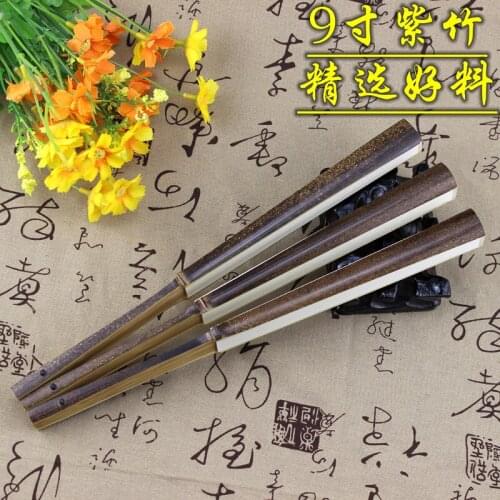 Autograph for paper folding fan and 9 inches zizhu fan rib knobbly fan rib Sue job sector Susan rice paper folding fan