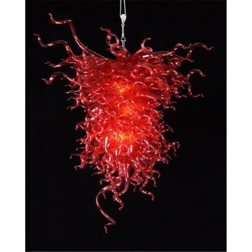 Coloured glass chandelier modern chandelier for bedroom-LR101