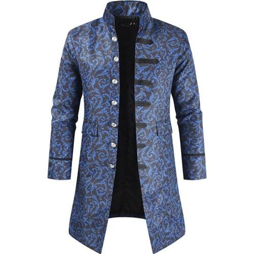 Punk Long Windbreaker 2021 aAutumn And Winter New Products Steampunk Performance Jacket Mens Jacket Fashion Casual Overcoats