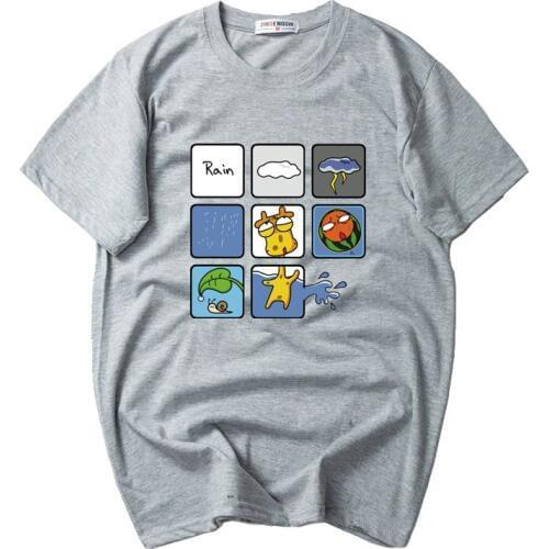 2020 New Oversized 4XL 5XL 6XL 7XL Casual Cartoon Print Short Sleeve Cotton T-shirt Mens Stout Big Size Tshirt For Fatty