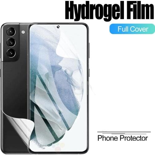 Hydrogel Film Screen Protector For Samsung Galaxy S21+ S20 FE S10 S9 S8 Note 20 Plus A51 A71 A12 A32 A52 A72 A21S A31 Not Glass