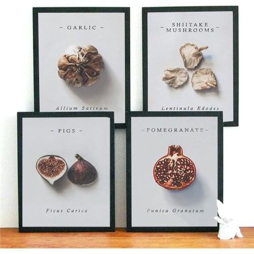 Farmhouse Kitchen Wall Art Gallery Canvas Painting Poster Pomegranate Posters And Prints Mushroom Wall Pictures For Living Room