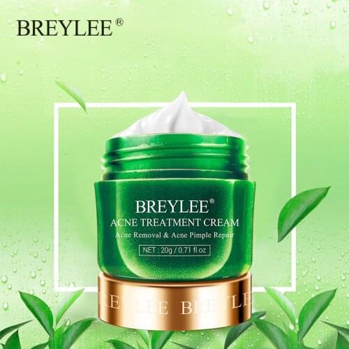 BREYLEE Acne Treatment Cream Pimple Dirt Removal Oil Control Smooth Skin Moisturizing Shrink Pores Deep Cleansing Skin Care 20g