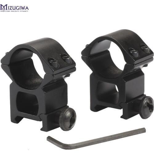 Mizugiwa 2pcs/pair QD 25.4mm High Rifle scope Mount Ring 20mm picatinny rail Base Weaver Hunting Caza pistola airsoft pistol