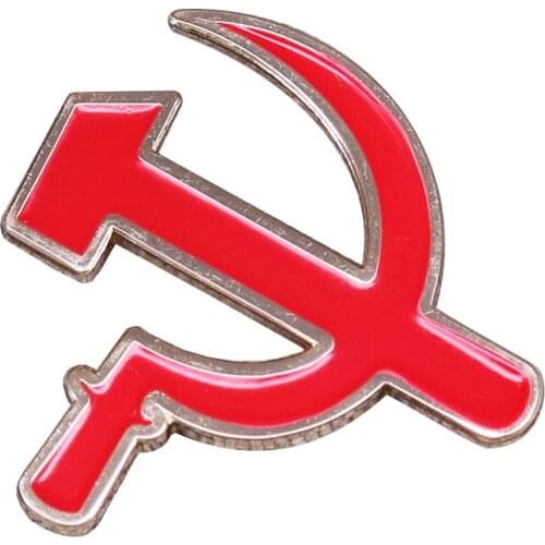 Hammer and sickle badge Soviet communism accessory