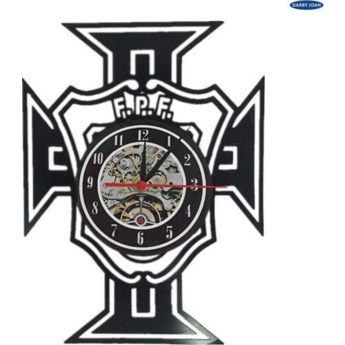 Wall clock Portugal Republic Football Team Vinyl Record Clock EURO 2017 Wall Art Home Decor